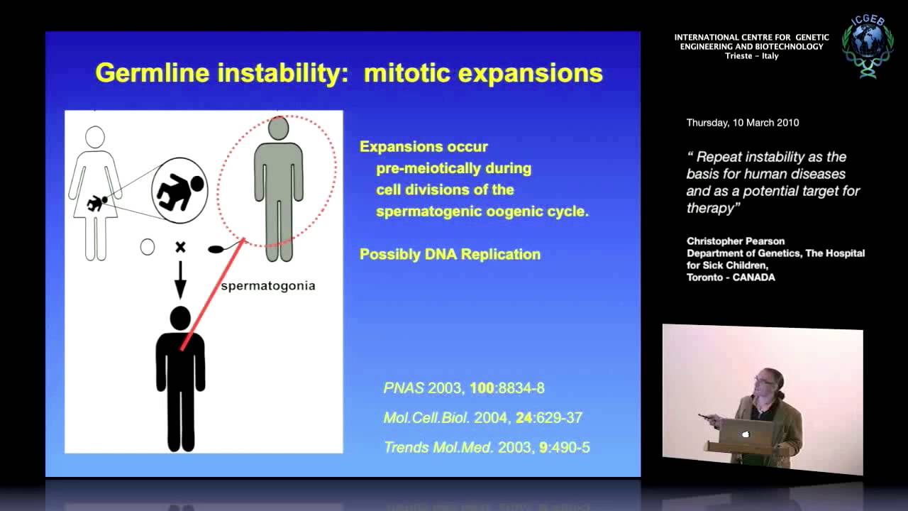 C. Pearson - Repeat instability as the basis for human diseases...