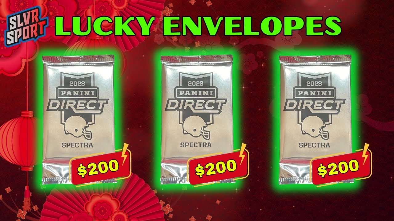 🤑 EVERY CARD #D TO 8! 🤑 2023 Panini Spectra Football Lucky Envelope Packs (X3)