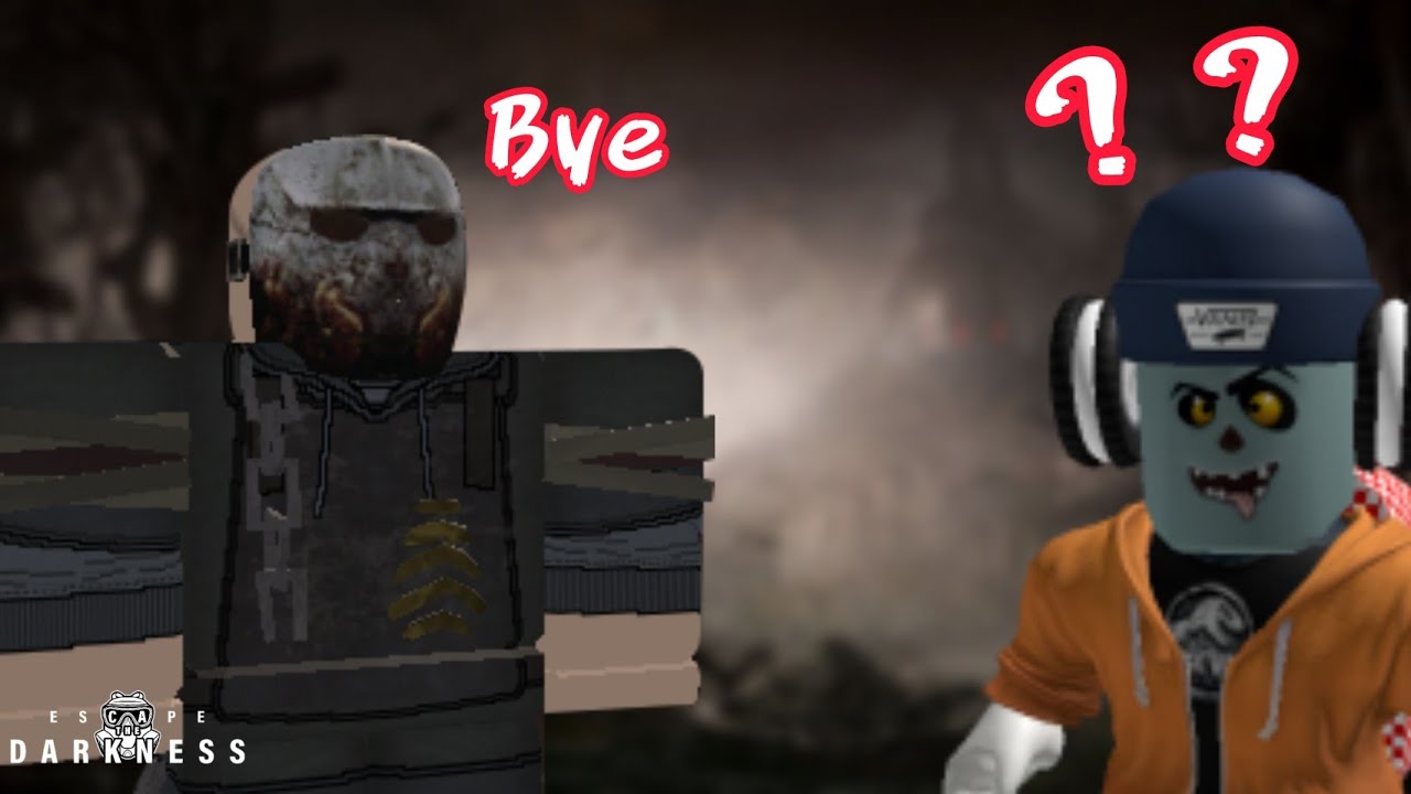 THE KILLER LEFT THE GAME because of ME...😐 / ROBLOX Escape The Darkness