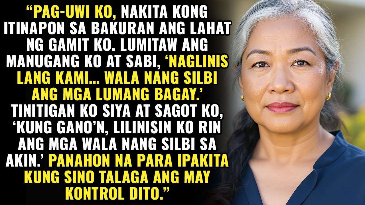 Manugang Kong Itinapon ang mga Gamit Ko sa Labas at Sinabing 'Basura Lang 'Yan!'… Pero Ipinakita...
