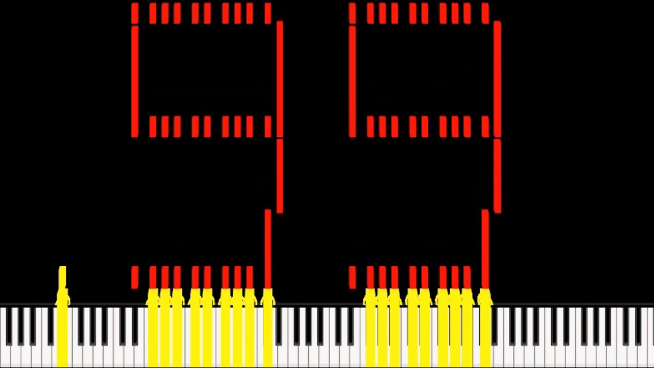 100 to 0 Countdown on Piano | Only Black Keys, Super Fast