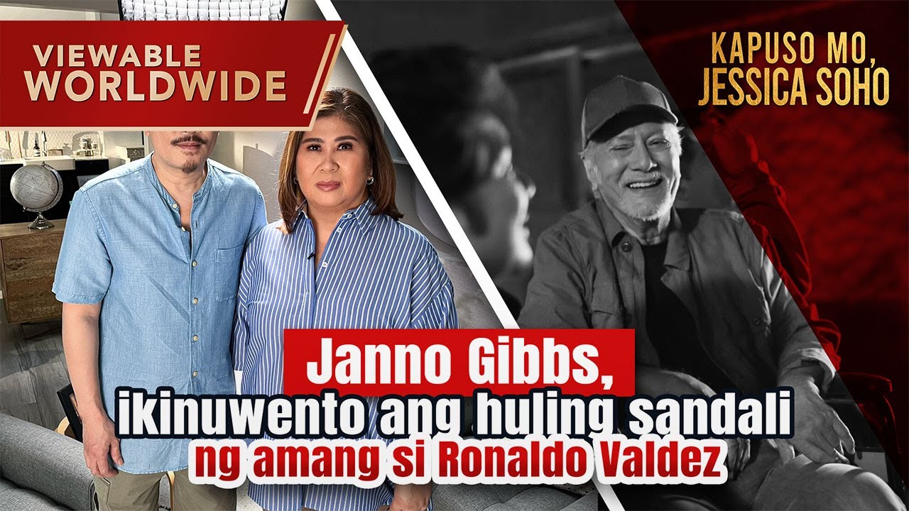 Janno Gibbs opens up on last moments with dad Ronaldo Valdez | Kapuso Mo, Jessica Soho