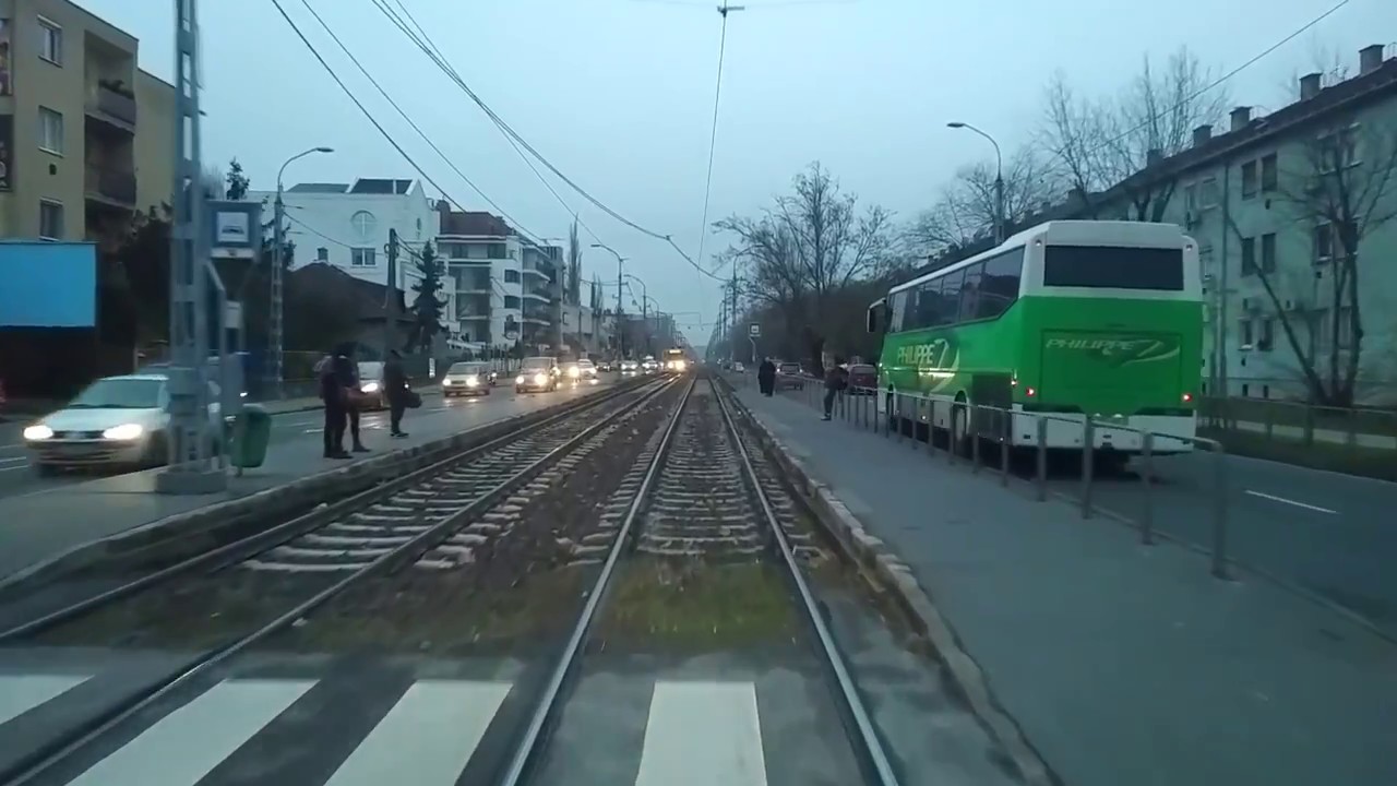 14M villamos Angyalföld KSZ - Lehel tér T5C5K2M típussal