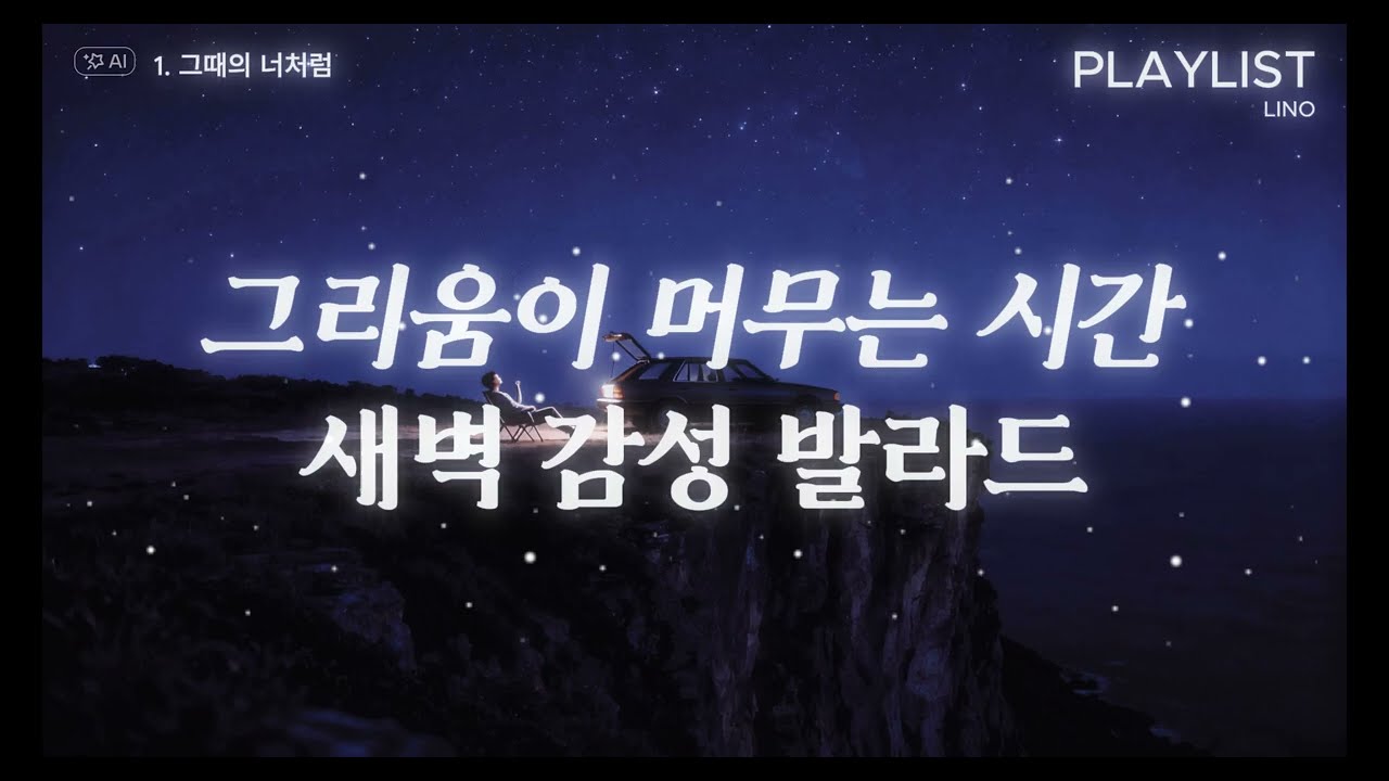 Playlist 그리움이 머무는 시간ㅣ 아련하고 애절한 발라드 모음ㅣ밤하늘 새벽 감성
