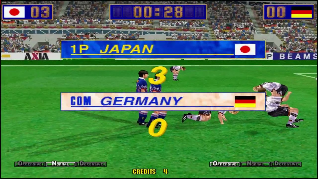 Virtua Striker 2 ver. '97 - JAPAN Playthrough - Arcade Mode