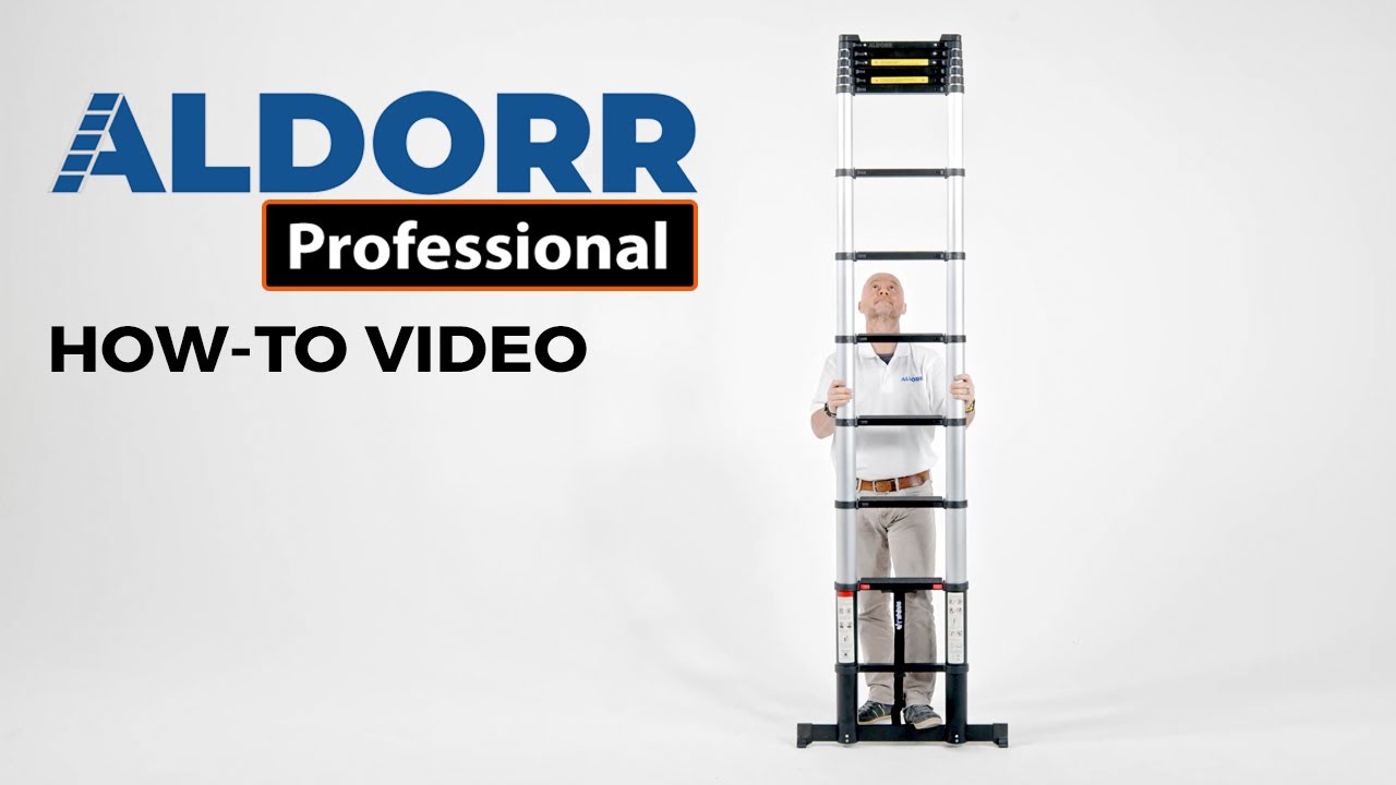 Anleitungsvideo: ALDORR Professional - Teleskopleitern