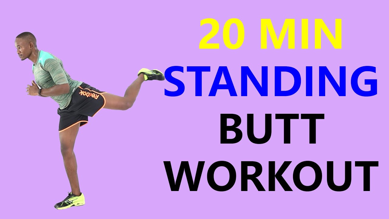 20 Minute Standing Butt Workout for Women and Men/ Standing Glute Workout