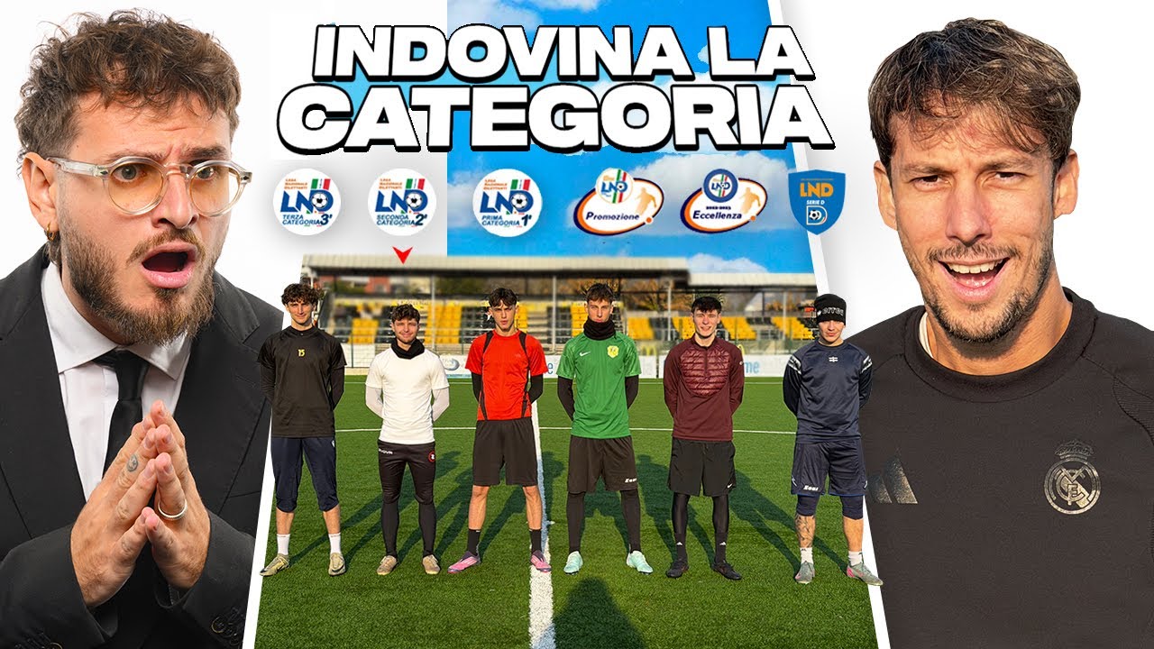 ⚽🔎 INDOVINA LA CATEGORIA del CALCIATORE in INCOGNITO! | con SERGIO CRUZ