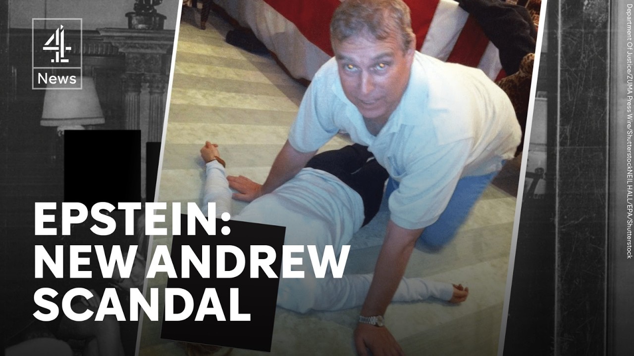 Epstein files: new photos show Andrew crouched over female