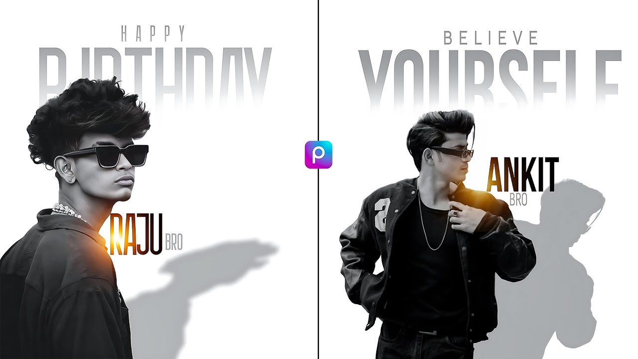 Stylish Text Photo Editing in PicsArt | Creative Portrait Design | Fededitz