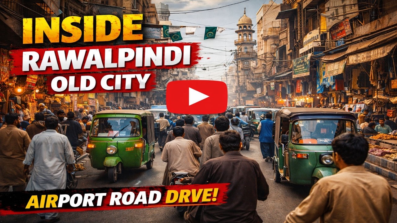 🚗 Ayub Park Rawalpindi to CT Saddar Road View | Full Scenic Drive | 4K