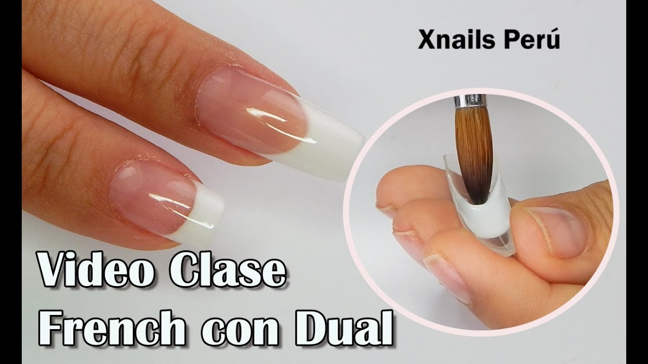 VIDEO CLASE 💅 Uñas Francesas con MOLDES DUAL ❤️ Uñas Cortas y Largas paso a paso