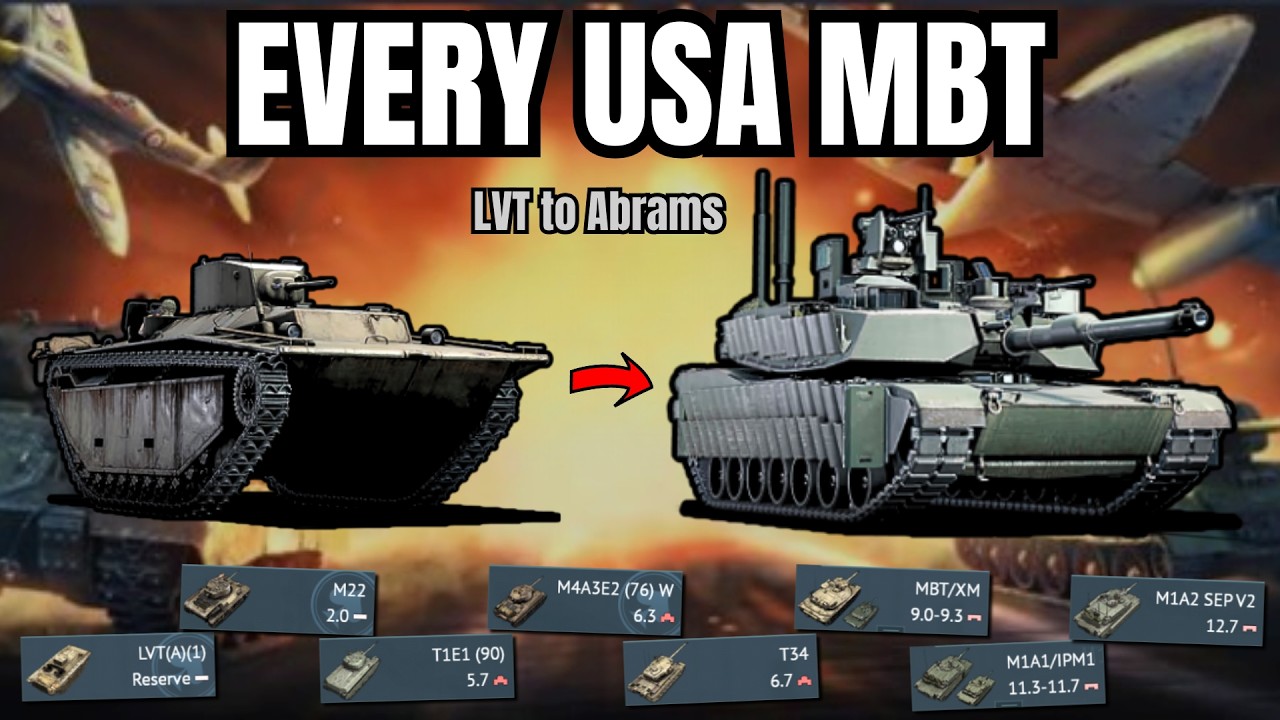 EVERY MBT from USA!🔥(22 tanks) | These MF's are INSANE!💥[When NUKE is your second name☢️]