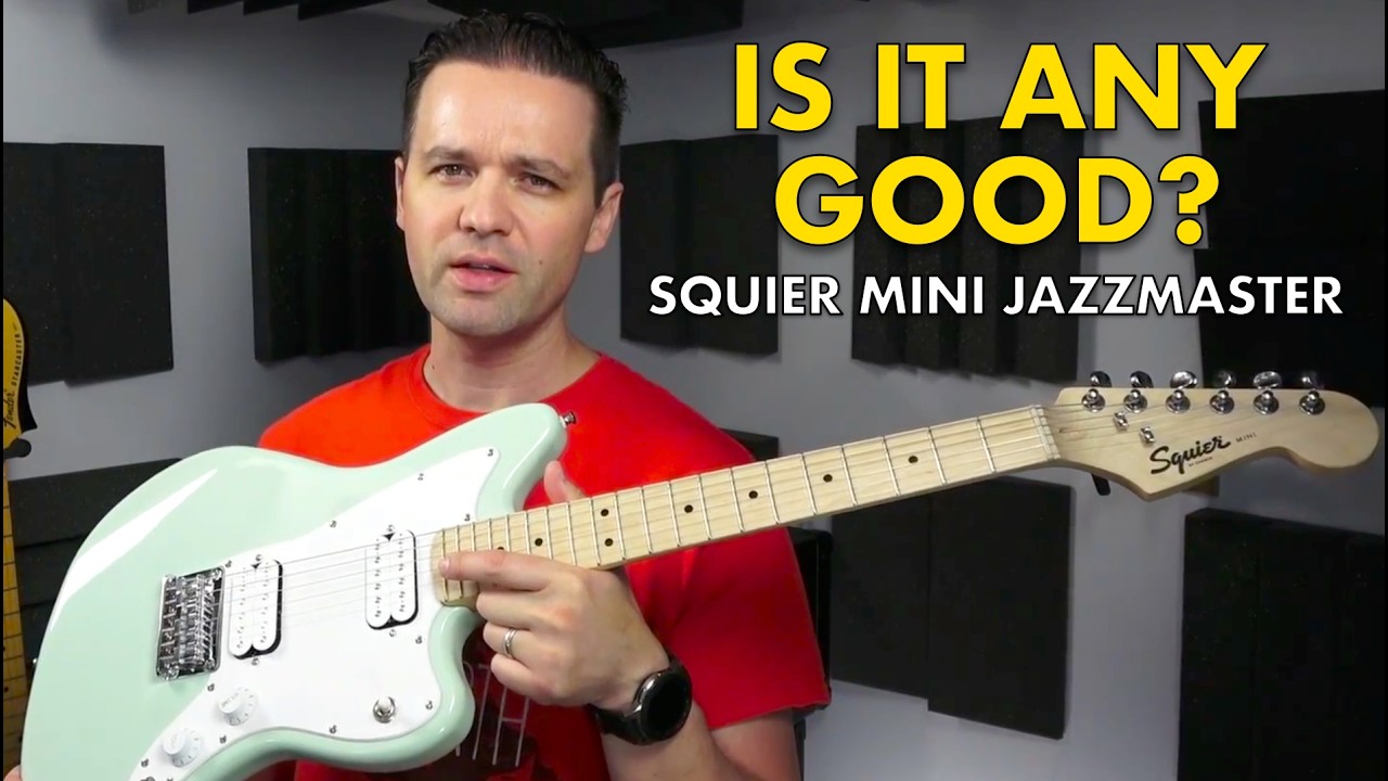 the Fender Squier Mini Jazzmaster HH is tiny!