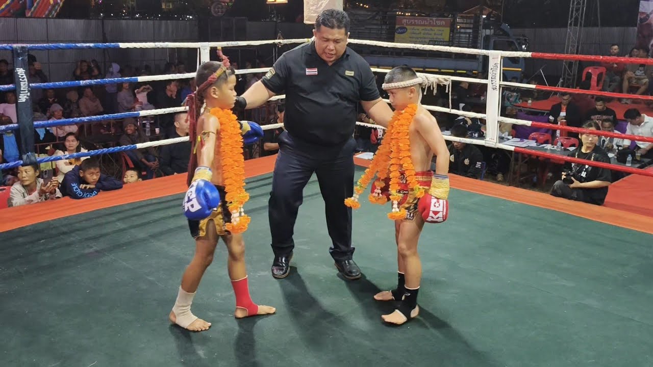 MuayThai ซีซ่าร์ ส.ธนาสิน 🔴 vs 🔵 เจ้าพายุ ส.แสงชัย ムエタイ 泰拳