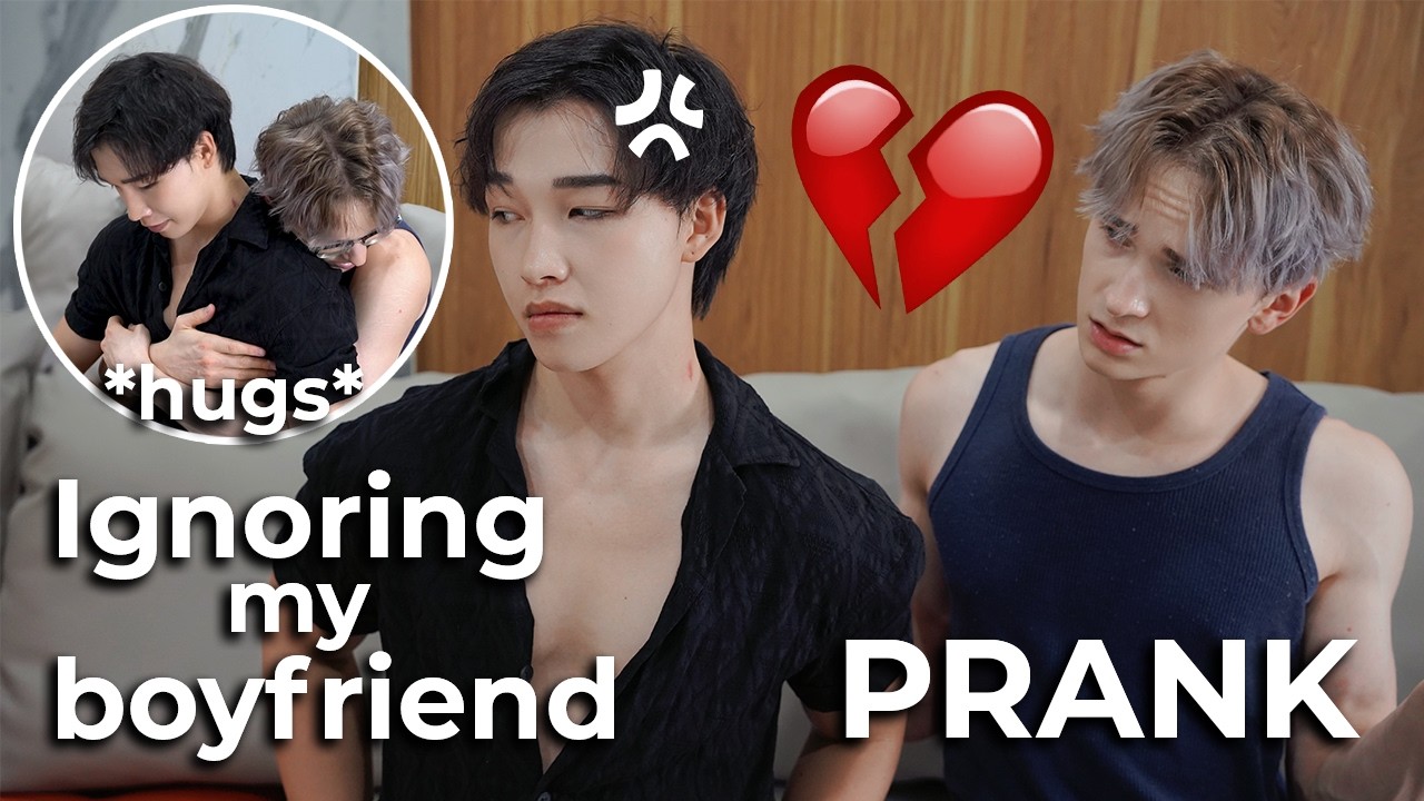 Игнорирую розыгрыш моего милого парня 💔 Он такой милый 😭 Gay Couple BL