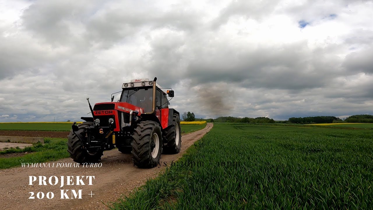 Zetor 16145 Turbo Intercooler. Projekt 200 KM +. Nowa turbosprężarka, porównanie i test.