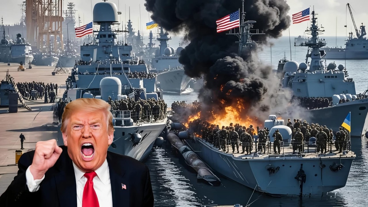 Сегодня! 15 американских военных кораблей, прибывших в Украину, были атакованы Россией, смотрите, чт