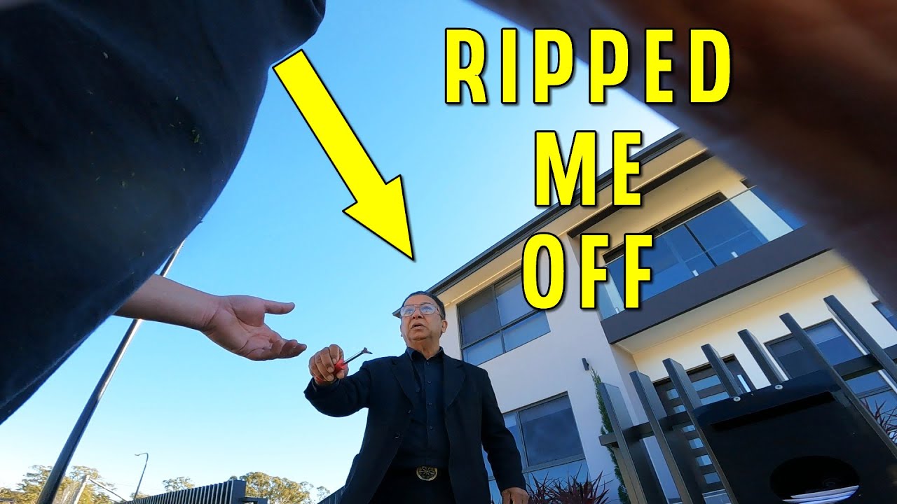 I Was So ANGRY I Got RIPPED OFF By This Multi Million Dollar House Owner On This OVERGROWN Lawn