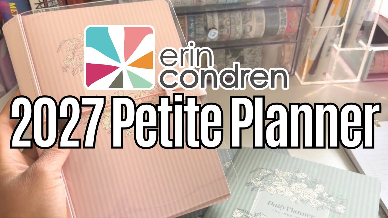 Обзор ежедневников Erin Condren Petite Planner и папки Flex Folio на 2027 год