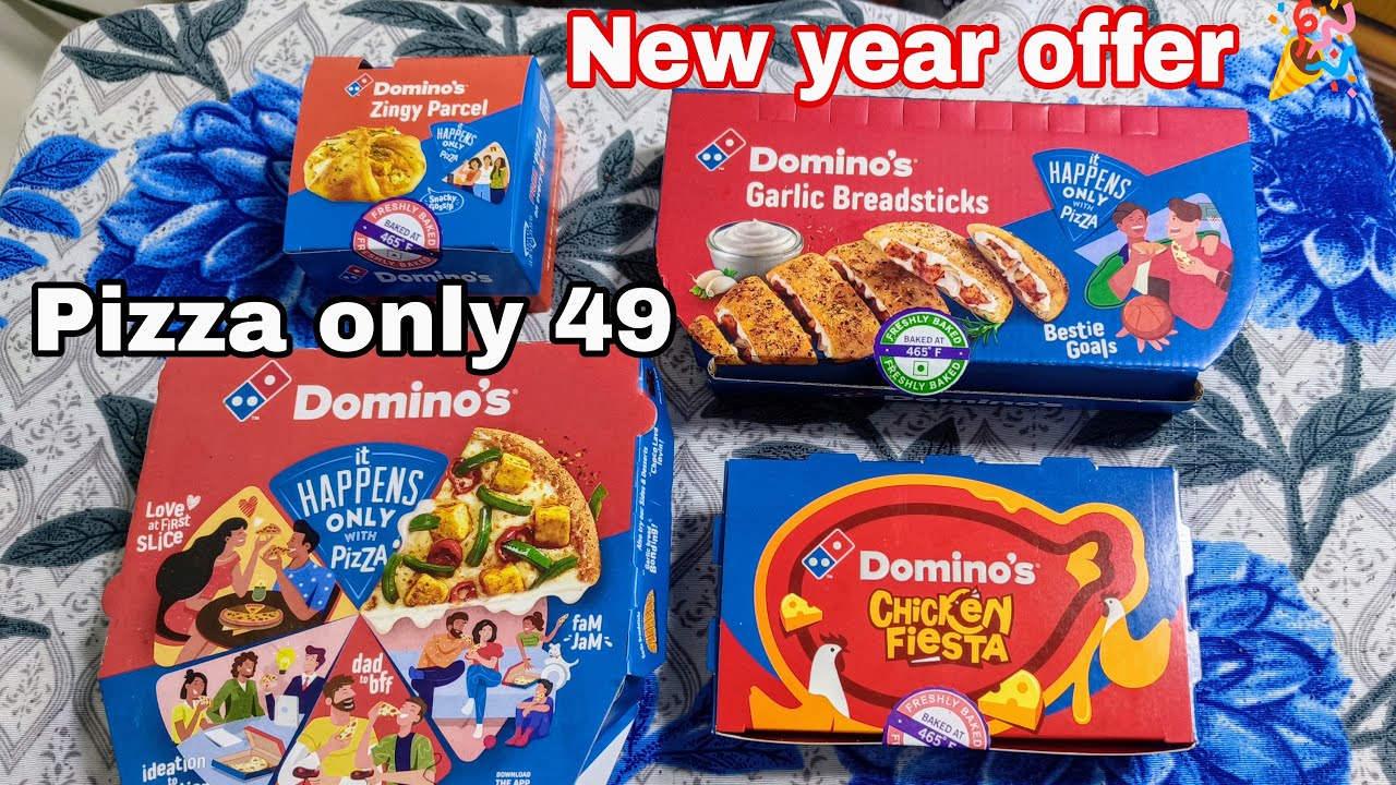 New year offer domino's dhamaka Pizza only 49rs