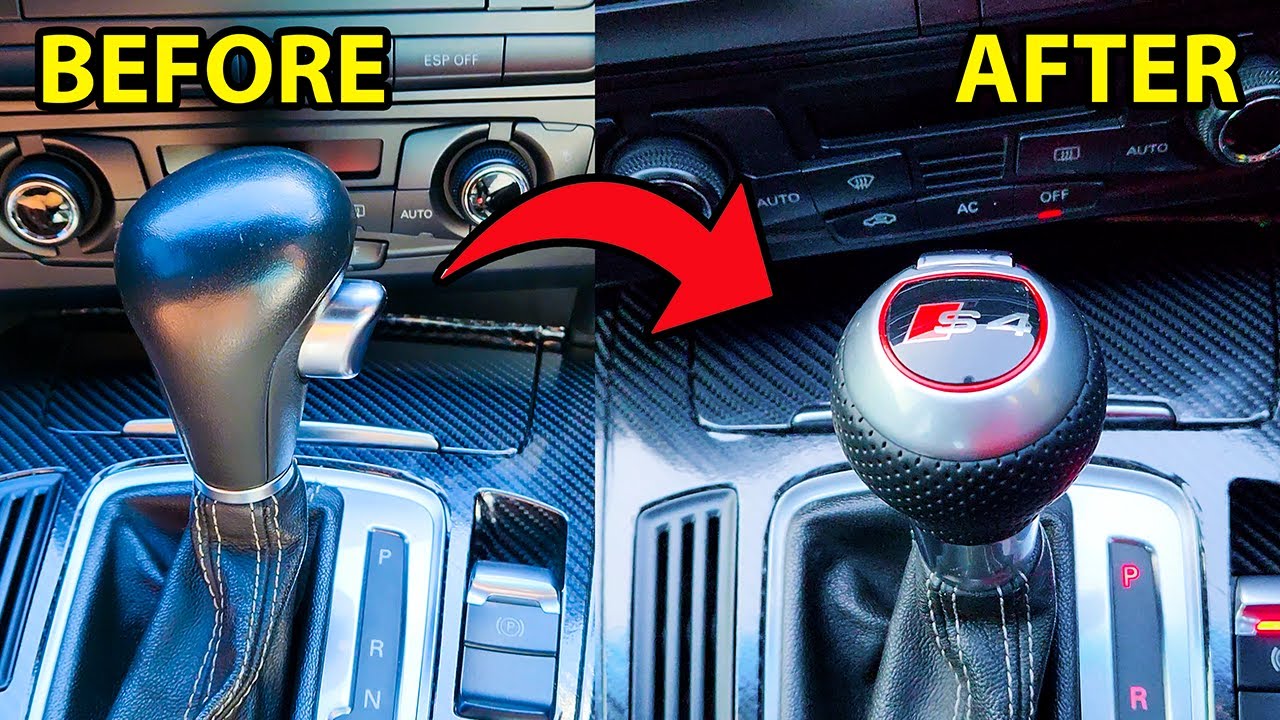 Как заменить ручку переключения передач Audi S-Tronic на Audi S4 B8