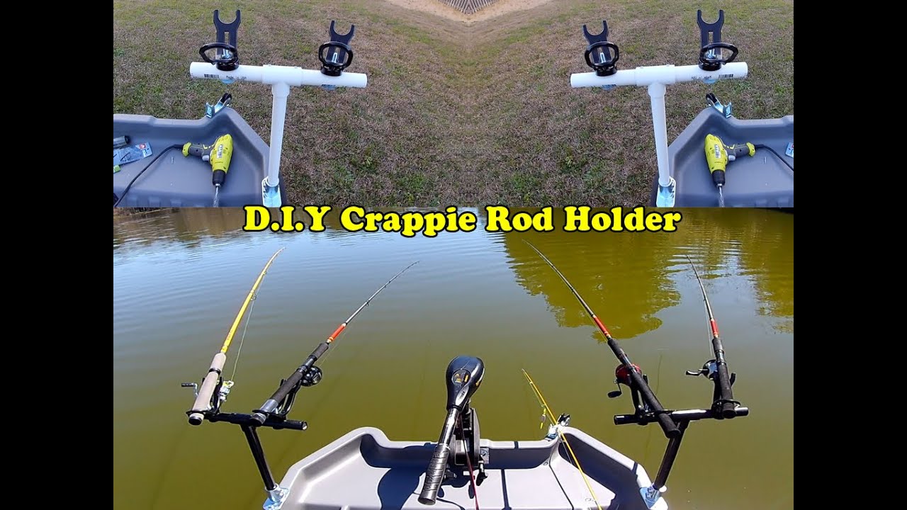 D.I.Y Crappie Rod Holder ($30????) 8 ft pond prowler or sundolphin install! EP#6