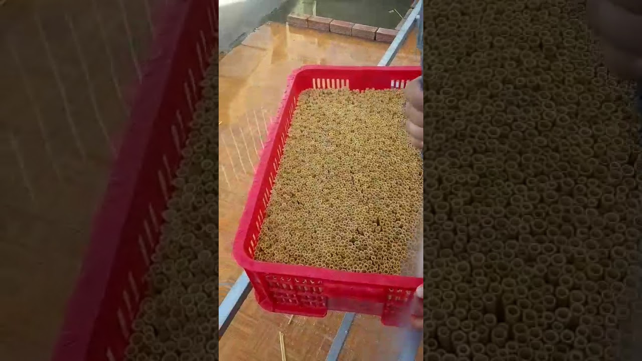 Bamboo straw production process