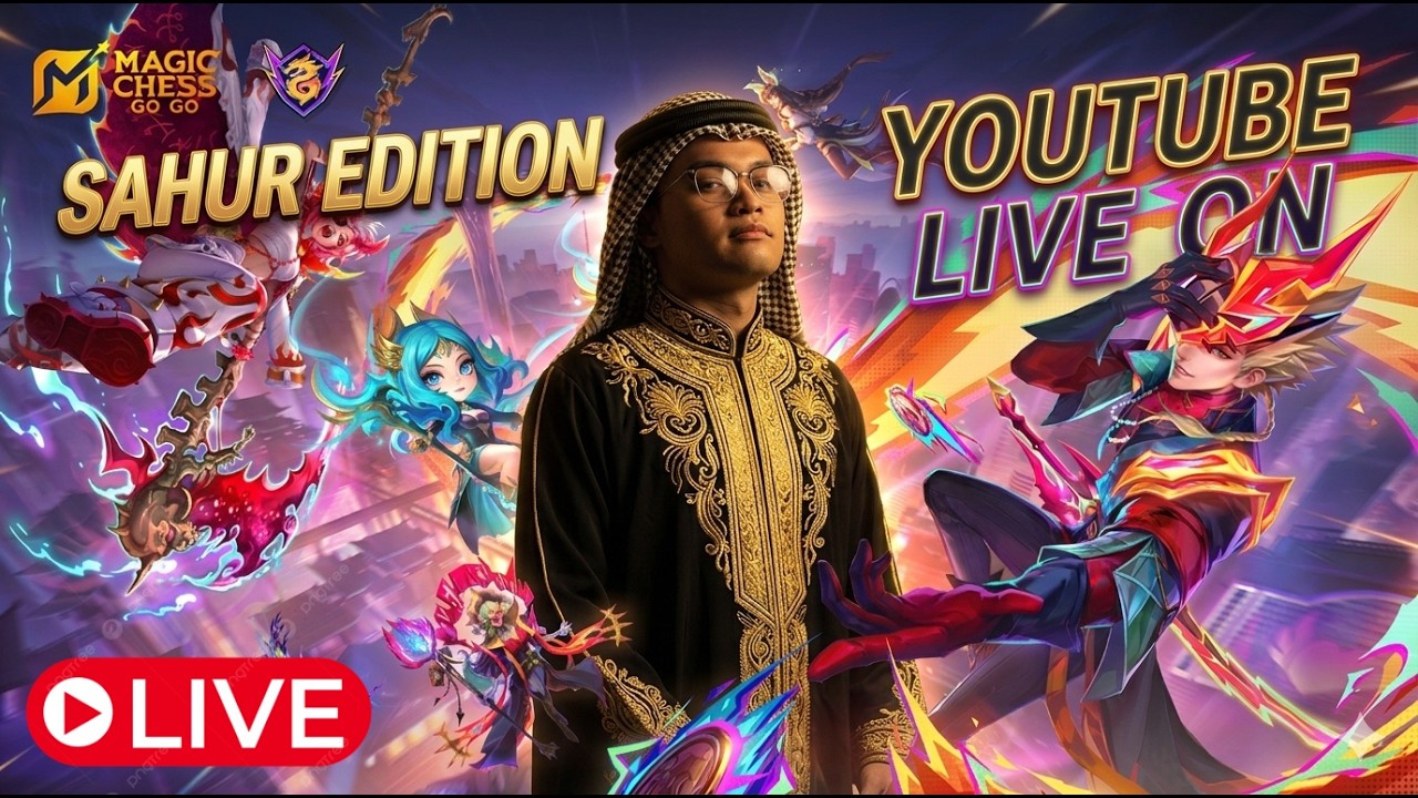 SAHURR DENGAN MAGIC CHESS GOGO!! #mlbbcreatorcamp #mcgogo #live #magicchess