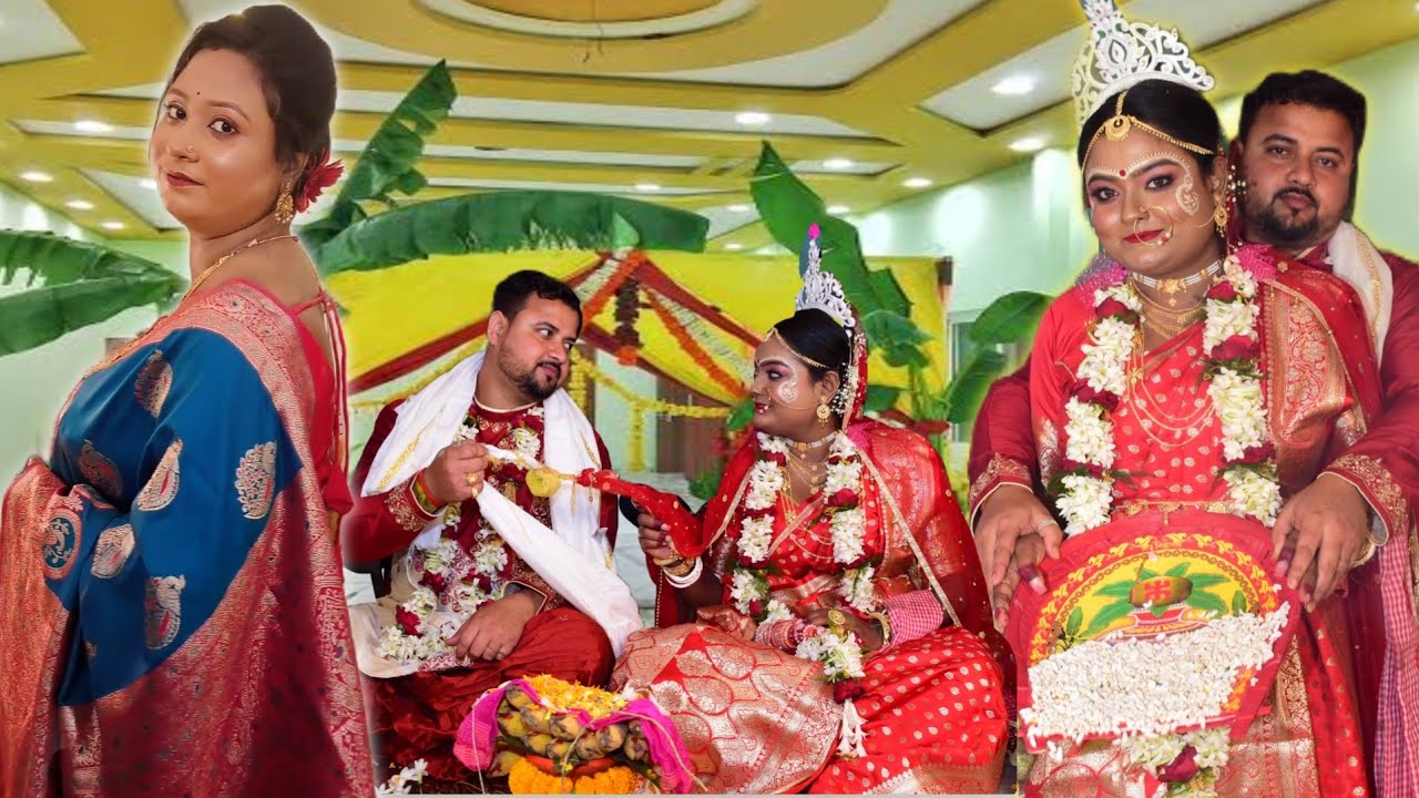 Bengali wedding ceremony vlog/ Bengali wedding rituals/ বাঙালী বিয়ে বাড়ি
