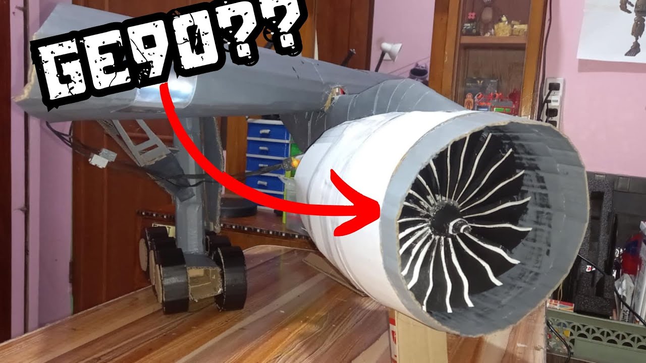 I Made The GE90 Engine in CARDBOARD!!! | First AeroWorks Video