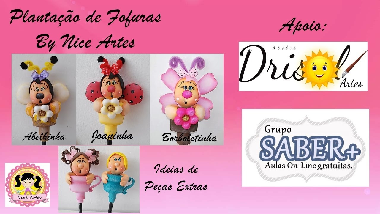 Ponteiras Plantação de fofuras - By Nice Artes