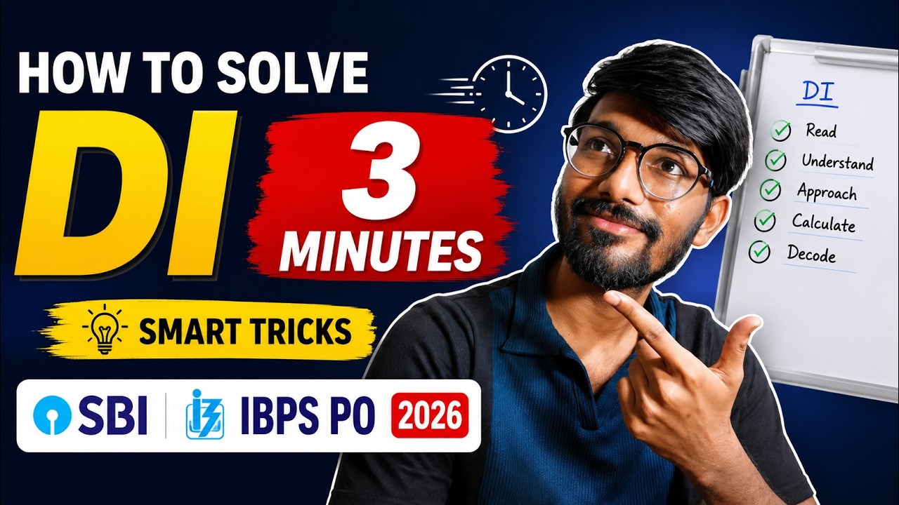 Fastest Tricks For DI 🔥 SBI IBPS PO 2026 🎯
