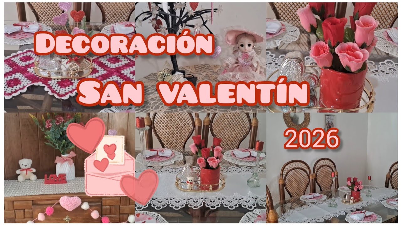 SAN VALENTIN 2026❤️🎀 Decoración de mi comedor/ dos ideas 💕