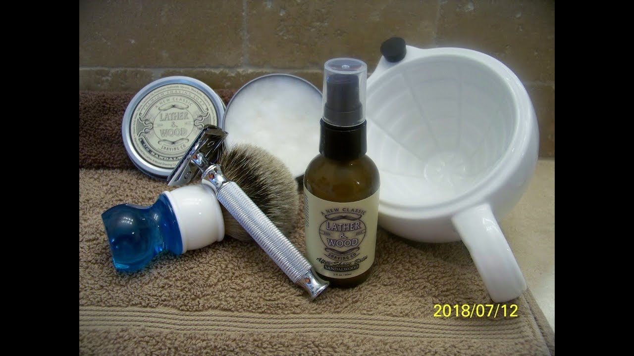 Lather & Wood Shave Soap, Yaqi,Aqua High Mountain, Silver Tip Badger Brush, Yin-Yaq- Jag Razor