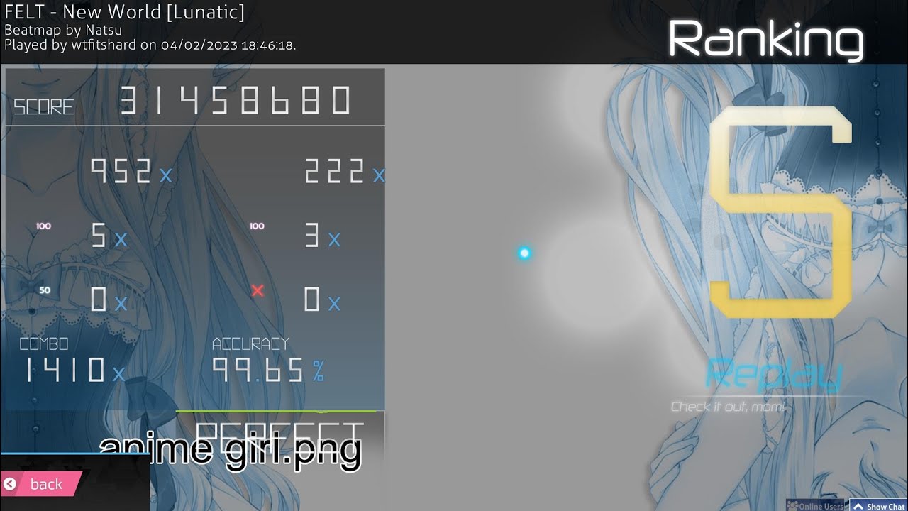 natsu felt new world lunatic diff 99.65 fc 254pp