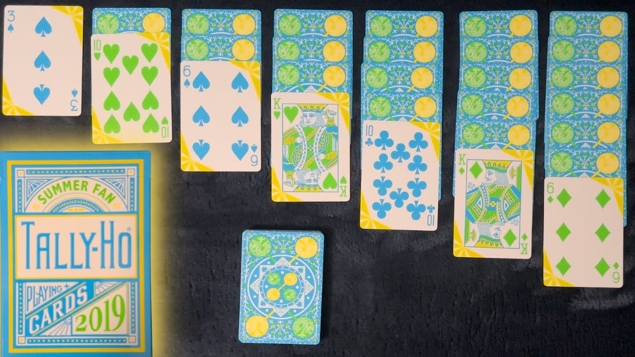 The Summer Fan TALLY-HO Deck ~ ASMR Solitaire #448