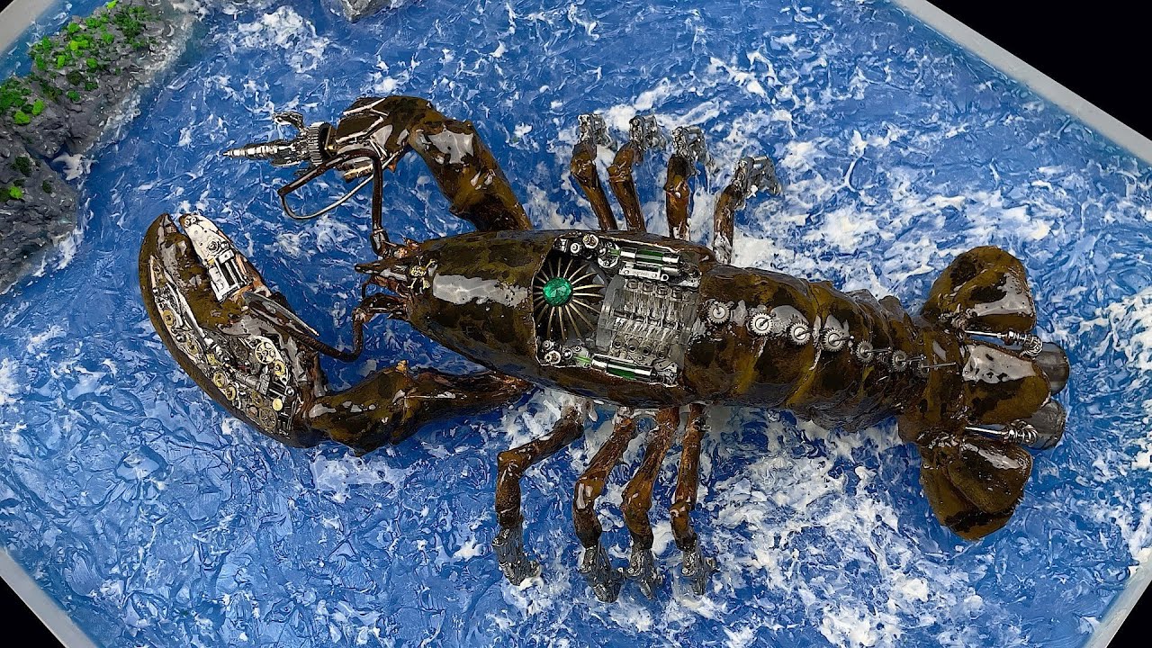 机械朋克风格龙虾｜Steampunk ｜DIY｜Lobster｜蒸汽朋克｜龙虾｜机械朋克 ｜手工｜手工改造