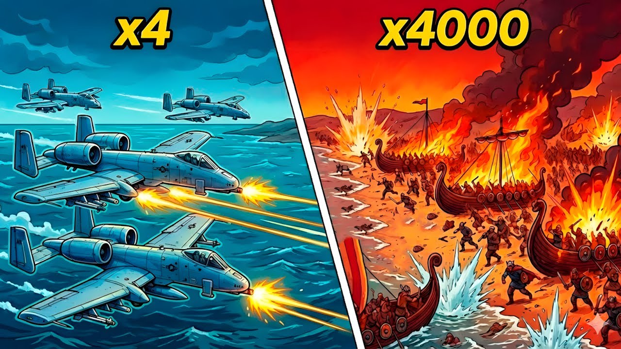 The Coastal Massacre: 4 “A-10 Thunderbolt II” vs 4,000 Vikings | 865 AD | Great Heathen Army Arrival