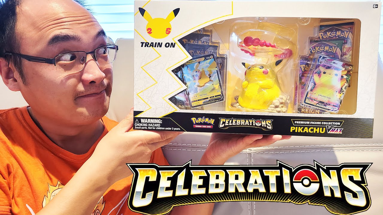 OUVERTURE DE LA NOUVELLE BOÎTE CELEBRATIONS ''PIKACHU VMAX PREMIUM FIGURE COLLECTION'' !