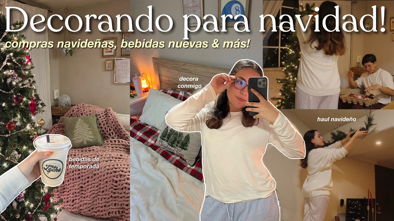 DECORANDO PARA NAVIDAD!⭐️ haul de compras, bebidas de temporada, limpieza & más! 