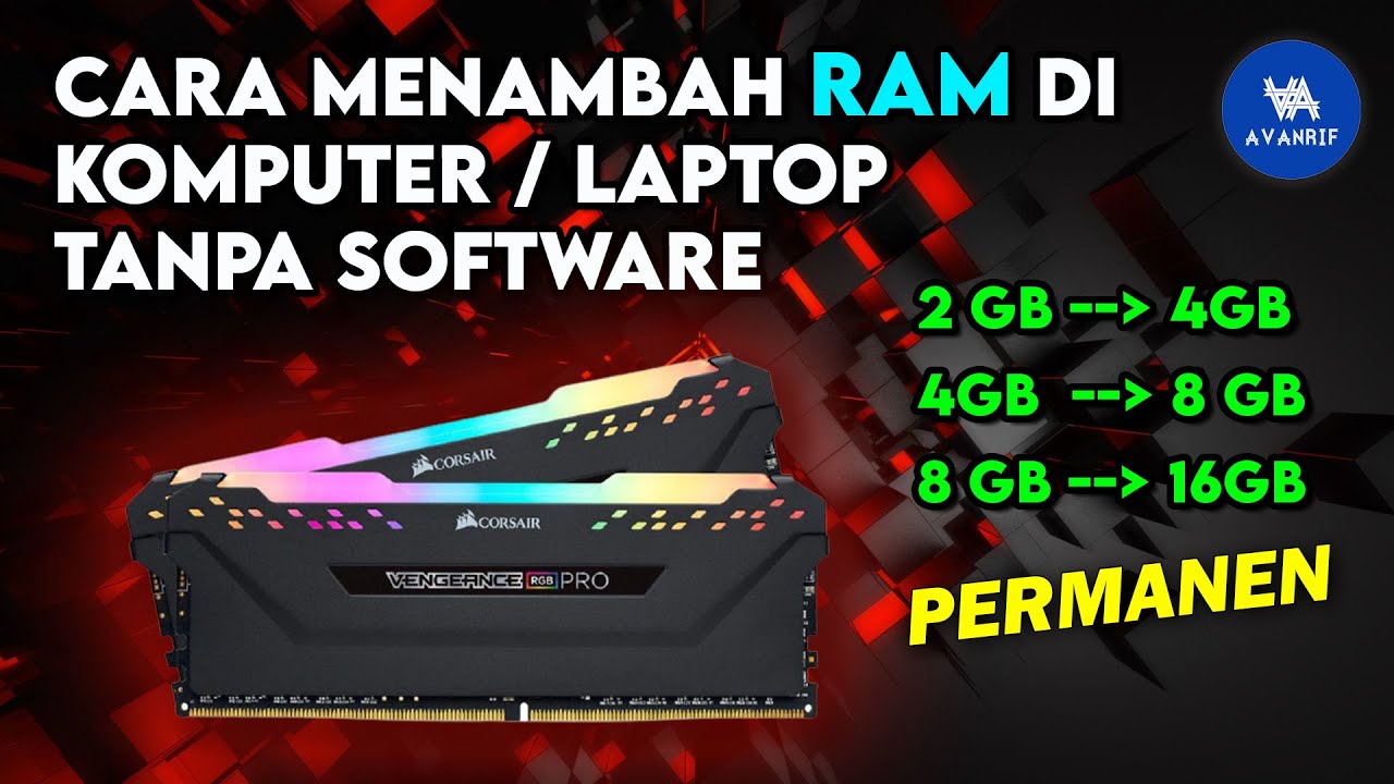 Cara Menambah RAM Laptop / Komputer tanpa Software! Solusi Laptop LEMOT jadi lebih CEPAT!