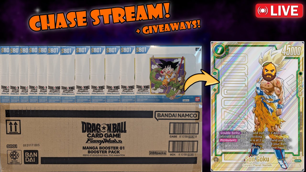 LIVE NOW🔴GOD RARE HUNT! Fusion World SB01 Manga Booster Case Opening!