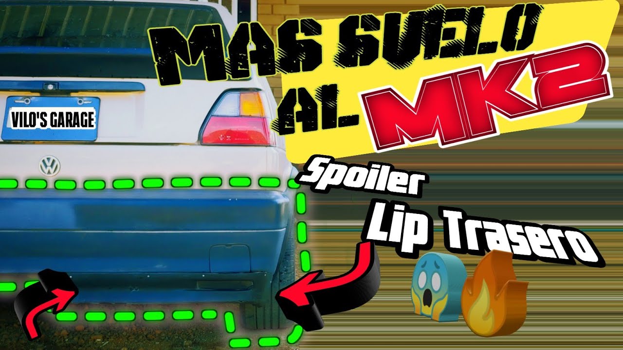 🔥LIP TRACERO PARA EL GOLF MK2🔥 😱Resicle una facia para hacer un lip!!🔥#Golf_Jetta_Mk2 #Vilos_Garage