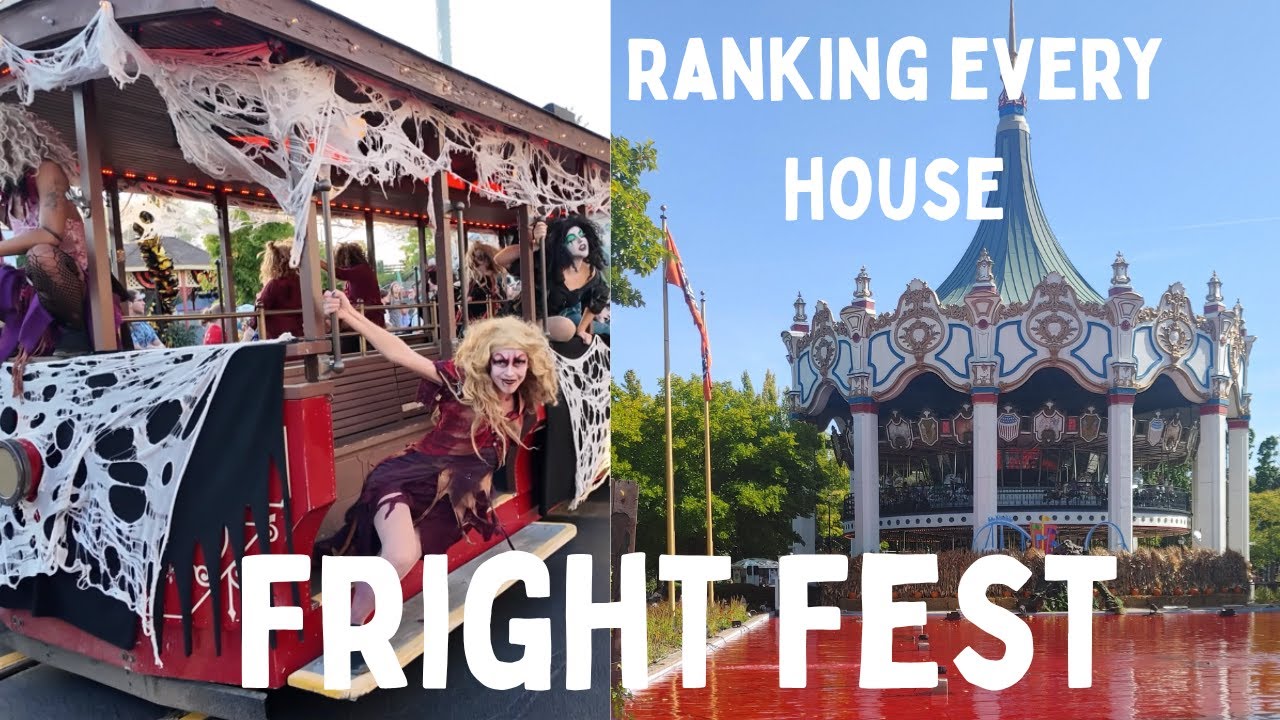 Fright Fest Friday | Low Crowds | Going Through and Ranking EVERY House | Seasonal Treat | Parade