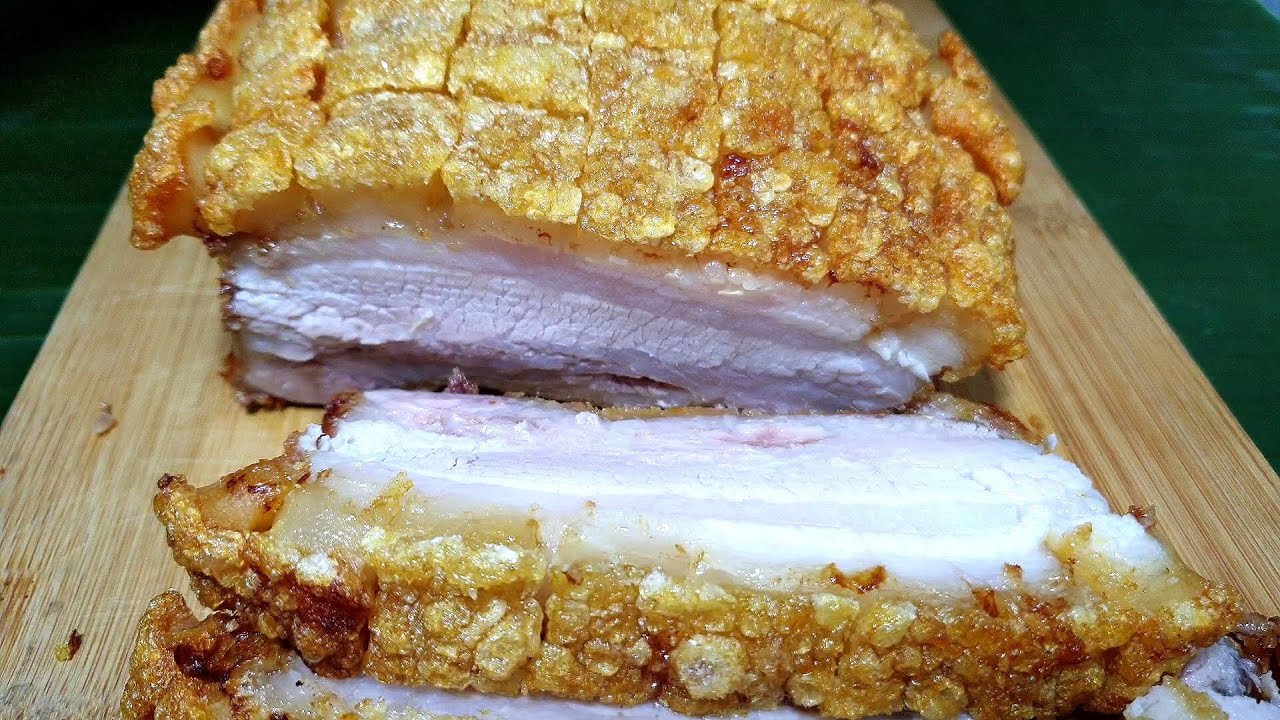 1165 หมูกรอบ ทำง่าย ไม่ง้อแดด น้ำจิ้มแซ่บซี๊ด Crispy pork