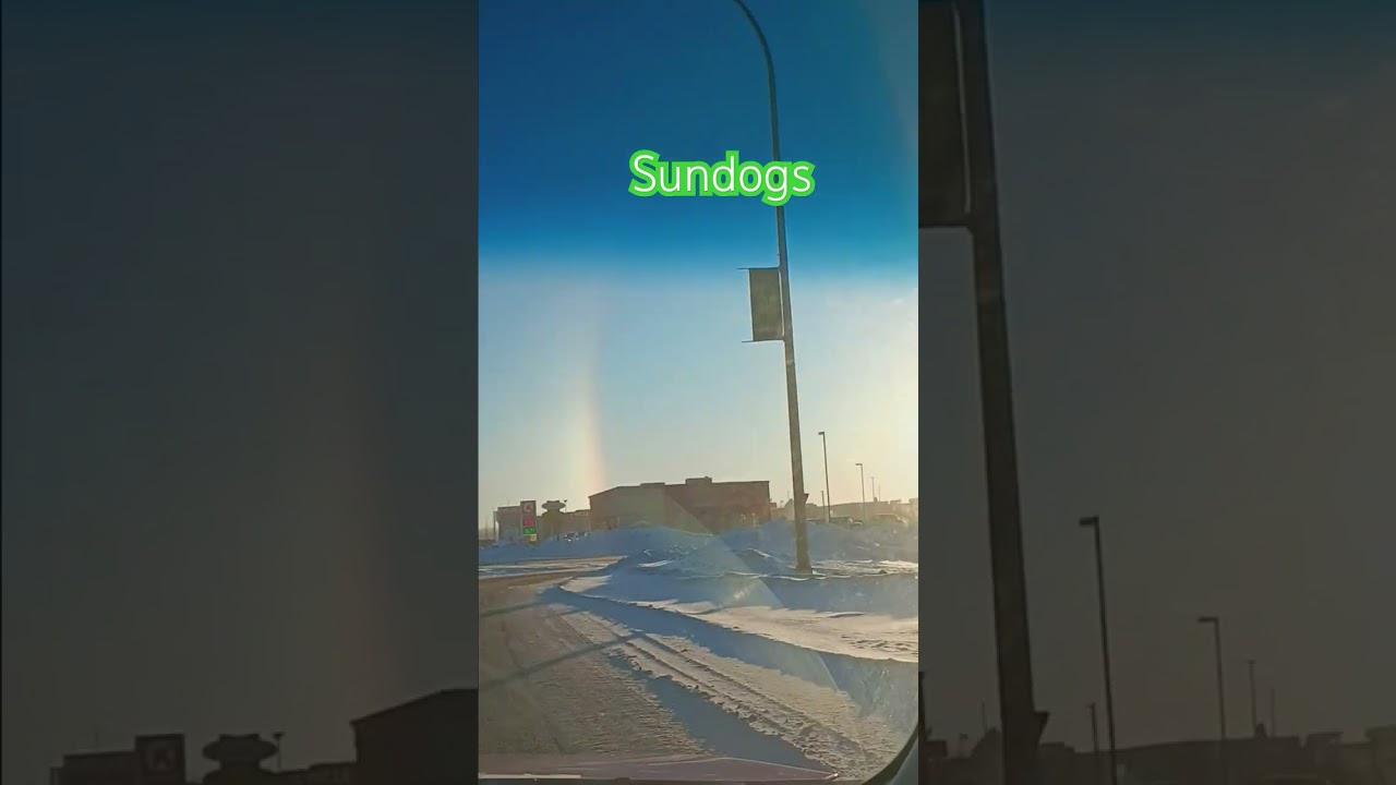 Sundogs it means more cold days ahead. 