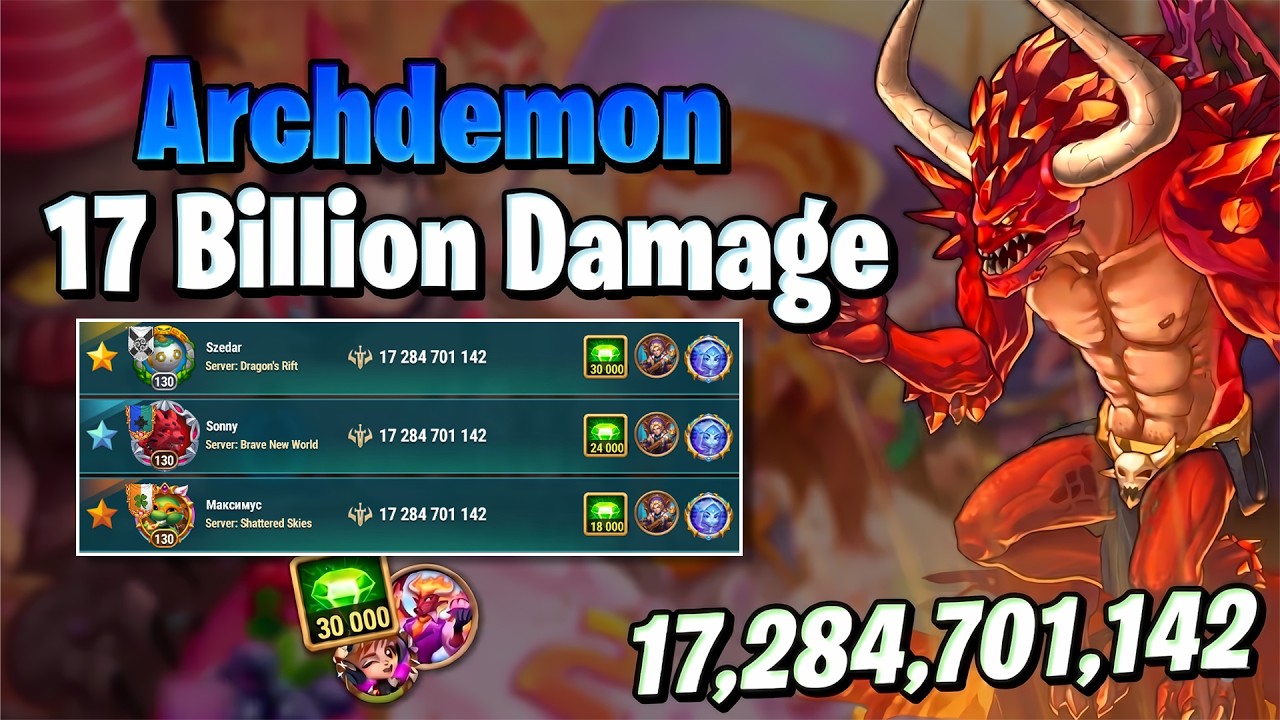 17 BILLION DAMAGE Archdemon Guide! 😱 Best Team & Strategy | Hero Wars