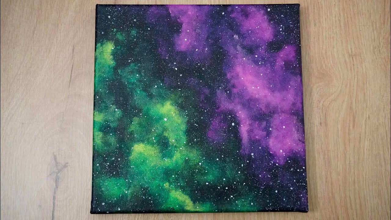 How To Paint a Galaxy | Acrylic Painting Tutorial for Beginners