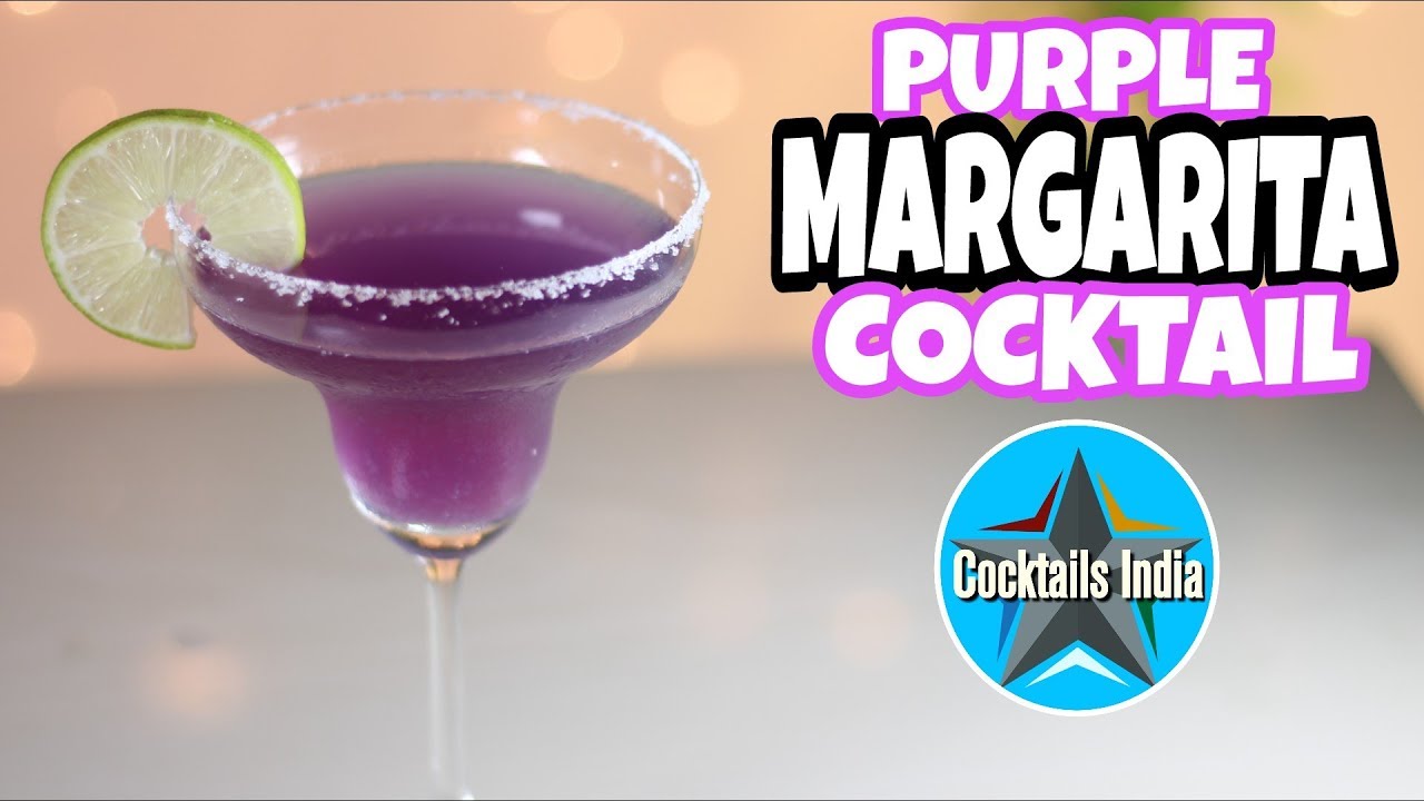 How to Make Margarita Cocktail with Blue Tea | Purple Margarita | Dada Bartender | organic cocktail